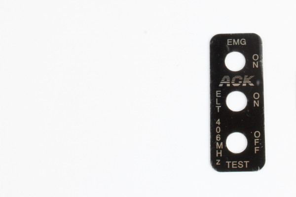 ACK E-04 Schildchen vertikal für ELT Remote/Fernbedienung