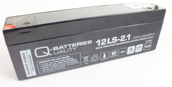 Q-Batteries Bleiakku 12V 2,3Ah