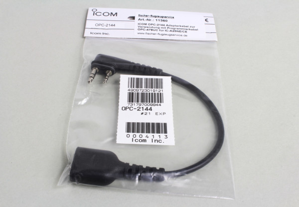 ICOM OPC-2144 Adapterkabel zur Verwendung mit Programmierkabel OPC-478UC für IC-A25NE/CE