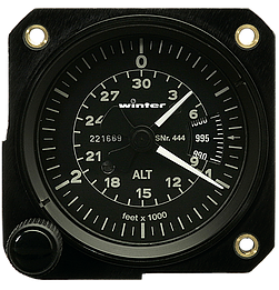Winter 4440 Höhenmesser 4 FGH 20 (57mm / 0-3.000-30.000 ft / mbar)