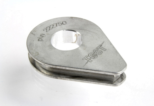 TOST 222750 Vollkausche Jumbo aus Aluminium, für Stahl-und Kunststoffseile bis 5 mm