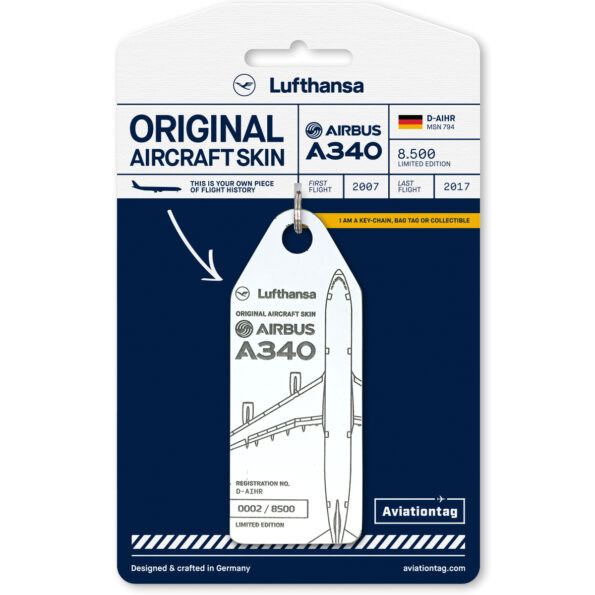 Aviationtag - Airbus A340 - D-AIHR - Lufthansa