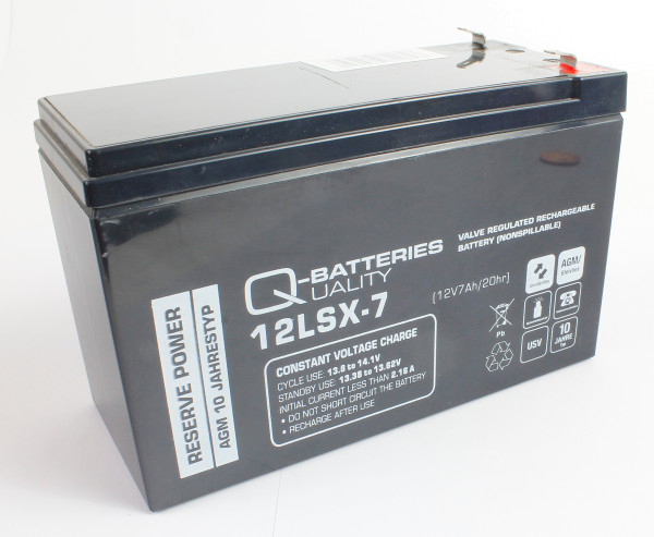 Q-Batteries Bleiakku 12V 7Ah